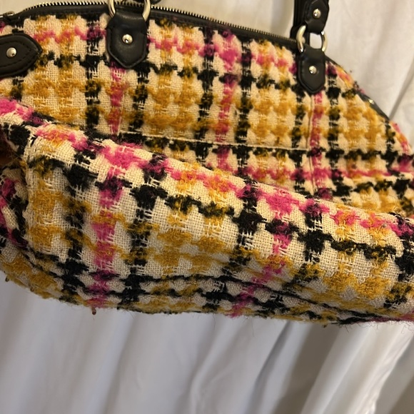 Coach Daisy Wool Tweed Plaid Emma Tote F25083 - Picture 3 of 12